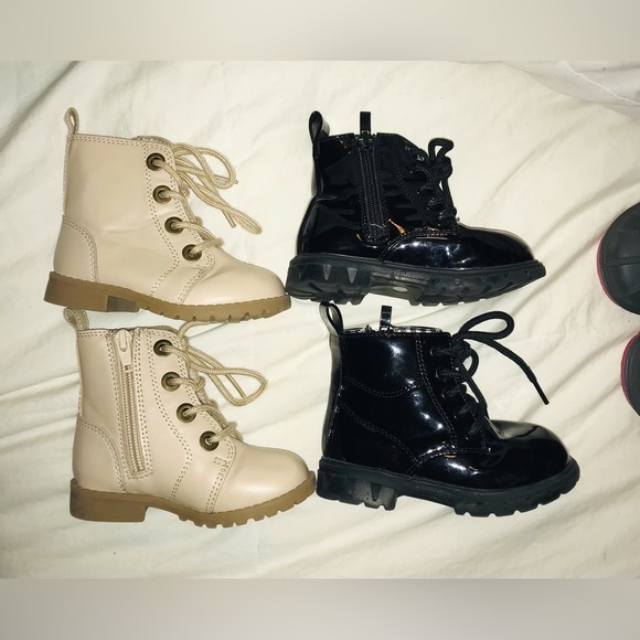 Baby Girl Fall/Winter Boot Bundle(3PAIR sizes 5/6)Combat/Riding/Snow/Rain/Patent - Picture 5 of 15
